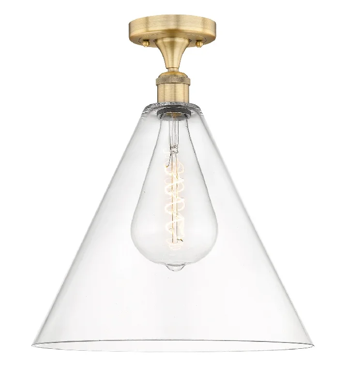 Industrial Lighting for Pharmaceutical ManufacturingEdison One Light Semi-Flush Mount