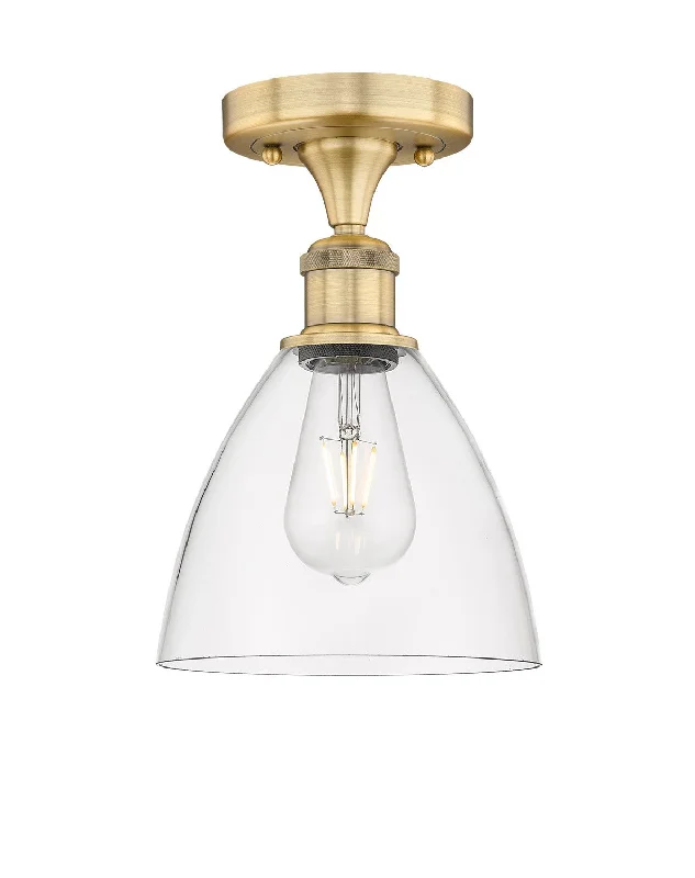 Shock - Resistant Industrial Lighting for Vibrating Machinery AreasEdison One Light Semi-Flush Mount
