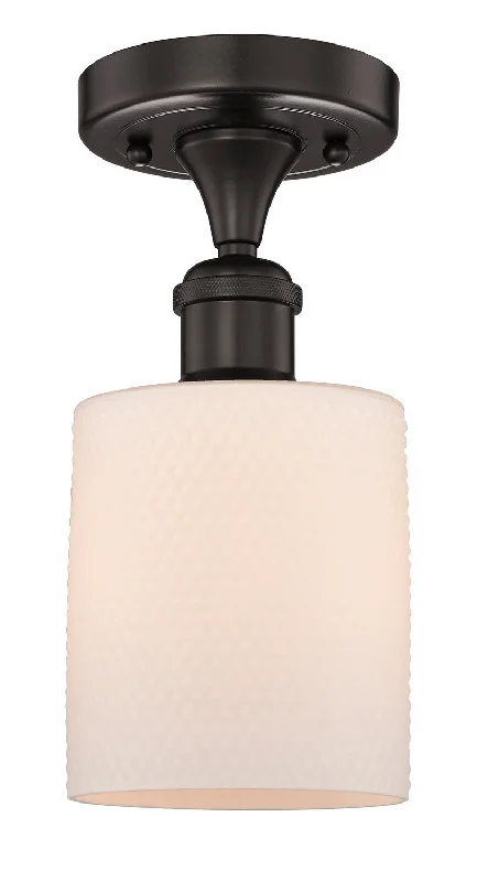 Industrial Lighting for Electronics ManufacturingEdison One Light Semi-Flush Mount