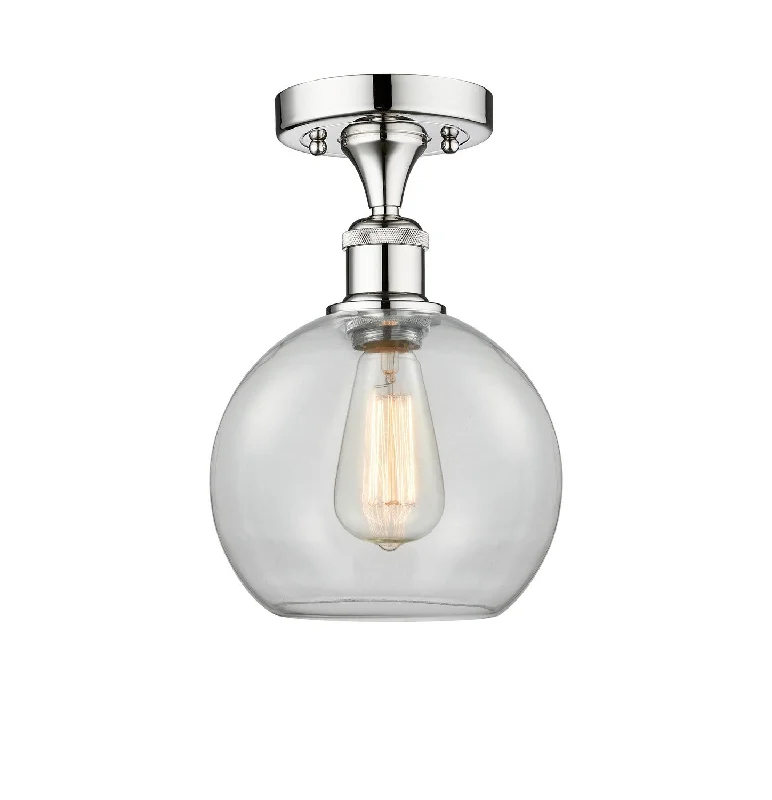 Industrial Ceiling - Mounted Lighting for Assembly PlantsEdison One Light Semi-Flush Mount