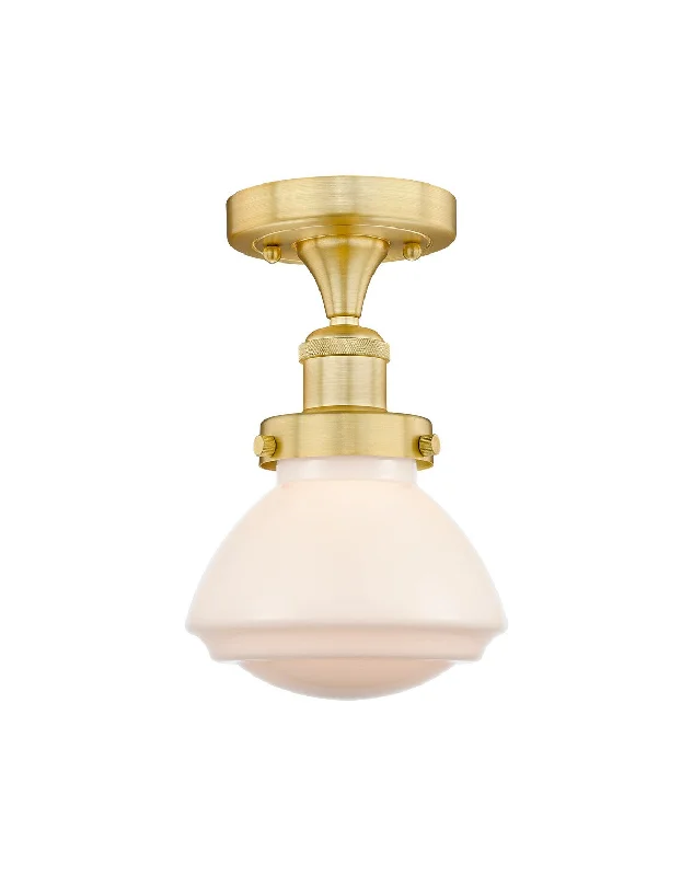 Industrial Lighting with High CRI (Color Rendering Index) for True Color PerceptionEdison One Light Semi-Flush Mount Industrial Lighting with High CRI (Color Rendering Index) for True Color PerceptionEdison One Light Semi-Flush Mount