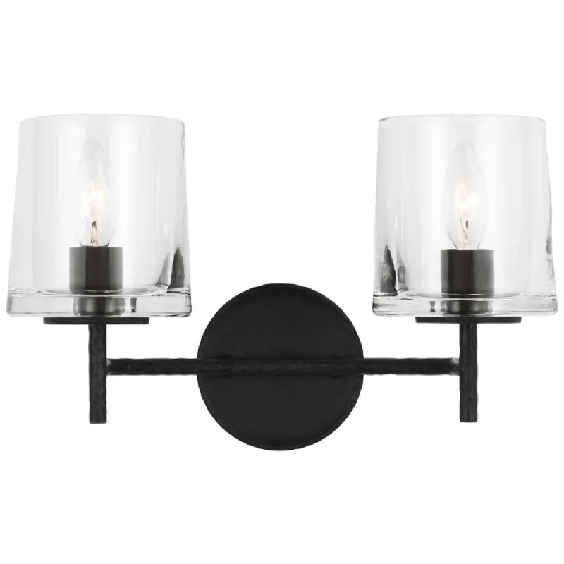 Industrial Lighting for Automotive Manufacturing PlantsMarietta 14 in. 2 Lights Vanity Light iron Finish