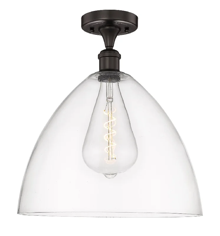 Industrial Emergency Lighting for Safety in FactoriesEdison One Light Semi-Flush Mount Industrial Emergency Lighting for Safety in FactoriesEdison One Light Semi-Flush Mount