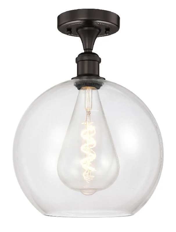 Industrial Lighting for Printing Press FacilitiesEdison One Light Semi-Flush Mount