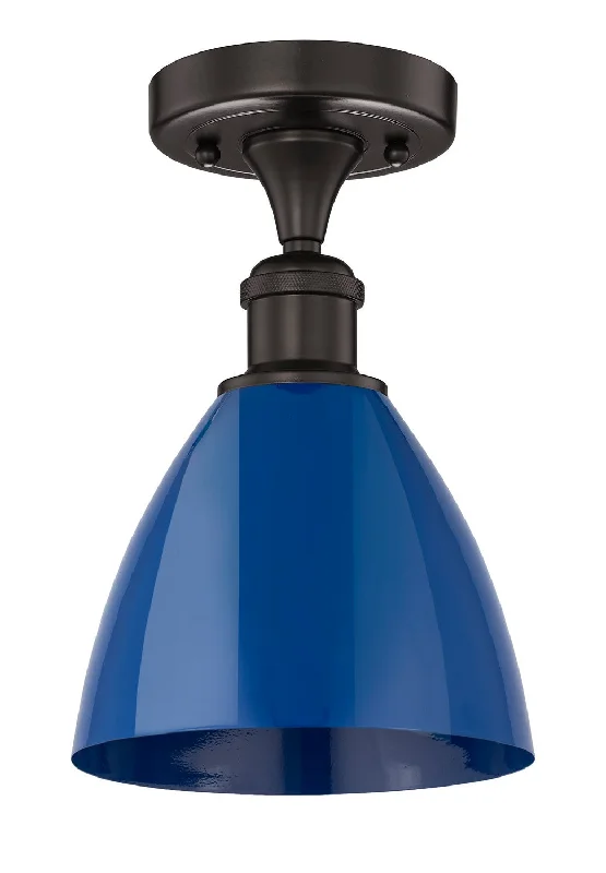Industrial Lighting for Metal Fabrication ShopsEdison One Light Semi-Flush Mount