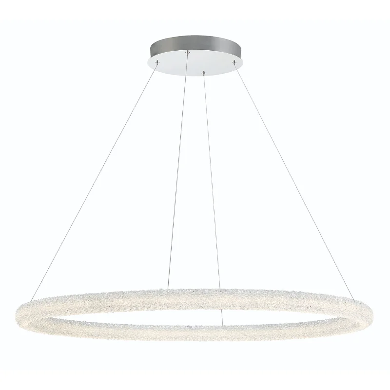 Track lighting for outdoor gardensEurofase 43925-018 SASSI 48" Crystal Cluster Ring LED Chandelier