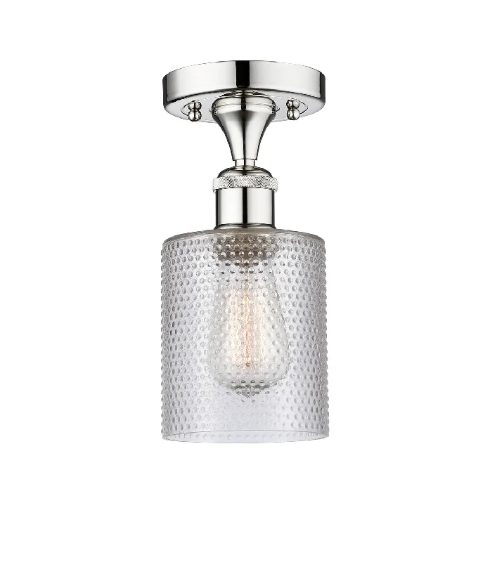 Industrial Lighting for Furniture FactoriesEdison One Light Semi-Flush Mount