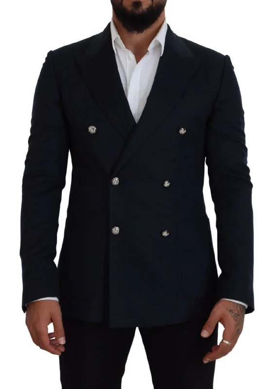 Dolce & Gabbana Elegant Cashmere-Silk Blend  Men's Blazer