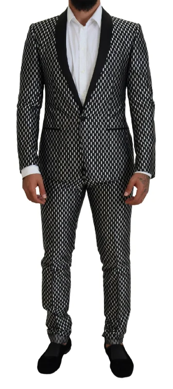 Dolce & Gabbana Elegant  Silk Blend Slim Fit Men's Suit