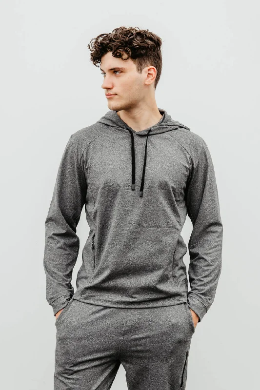 1897 Active Every Day Performance Hoodie for Men in Charcoal | MJ850-CHARCOALHEATHER