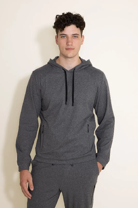 1897 Active Every Day Performance Hoodie for Men in Charcoal | MJ850-CHARCOALHEATHER