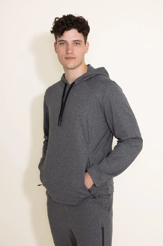 1897 Active Every Day Performance Hoodie for Men in Charcoal | MJ850-CHARCOALHEATHER