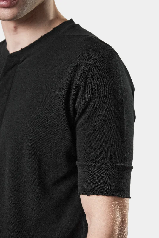 Henley t-shirt, Black