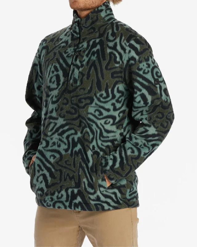 Boundary Half-Zip Mock Neck Fleece - Camo