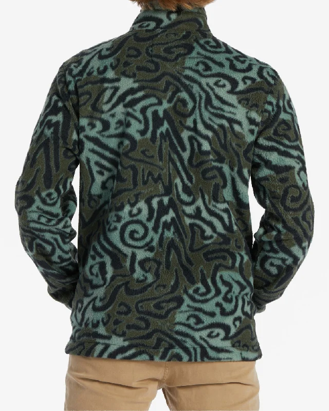 Boundary Half-Zip Mock Neck Fleece - Camo