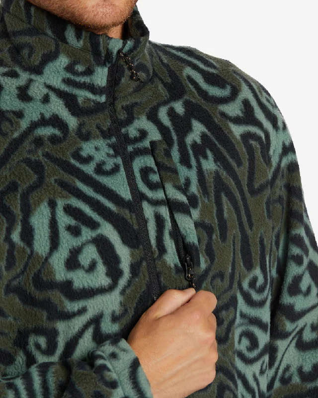 Boundary Half-Zip Mock Neck Fleece - Camo