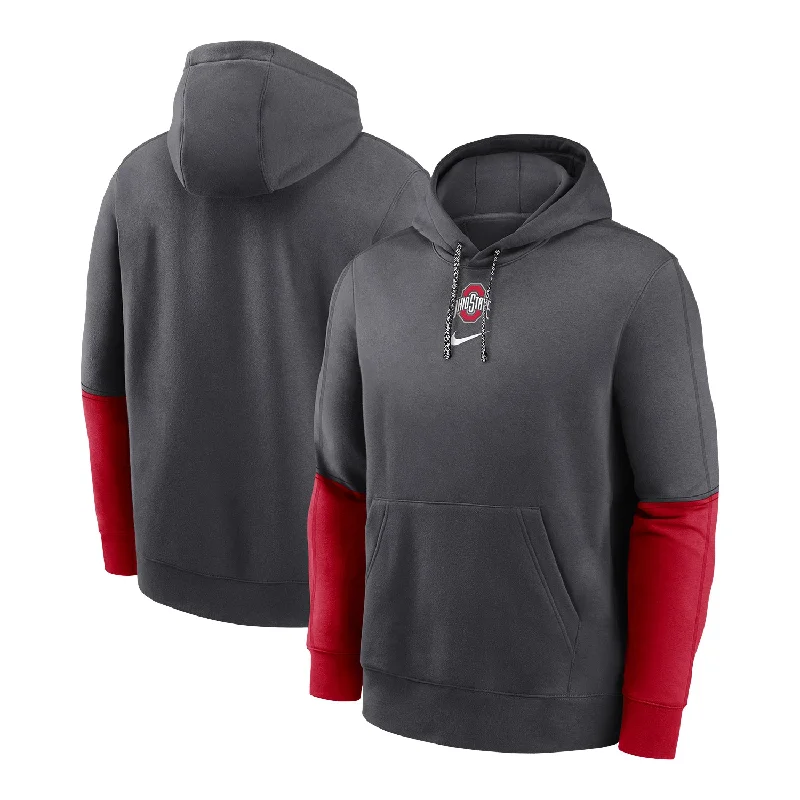 Ohio State Buckeyes Nike Sideline Club Gray Sweatshirt