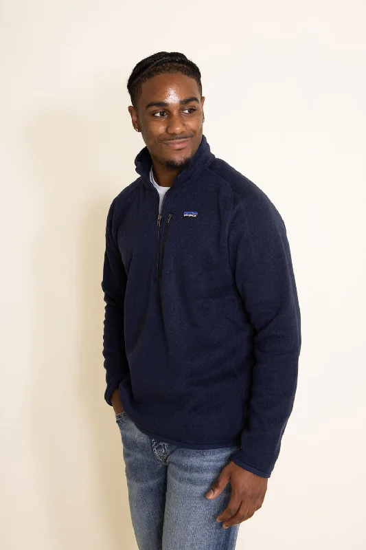 Patagonia Men’s Better Sweater Quarter Zip in Navy | 25523-NENA