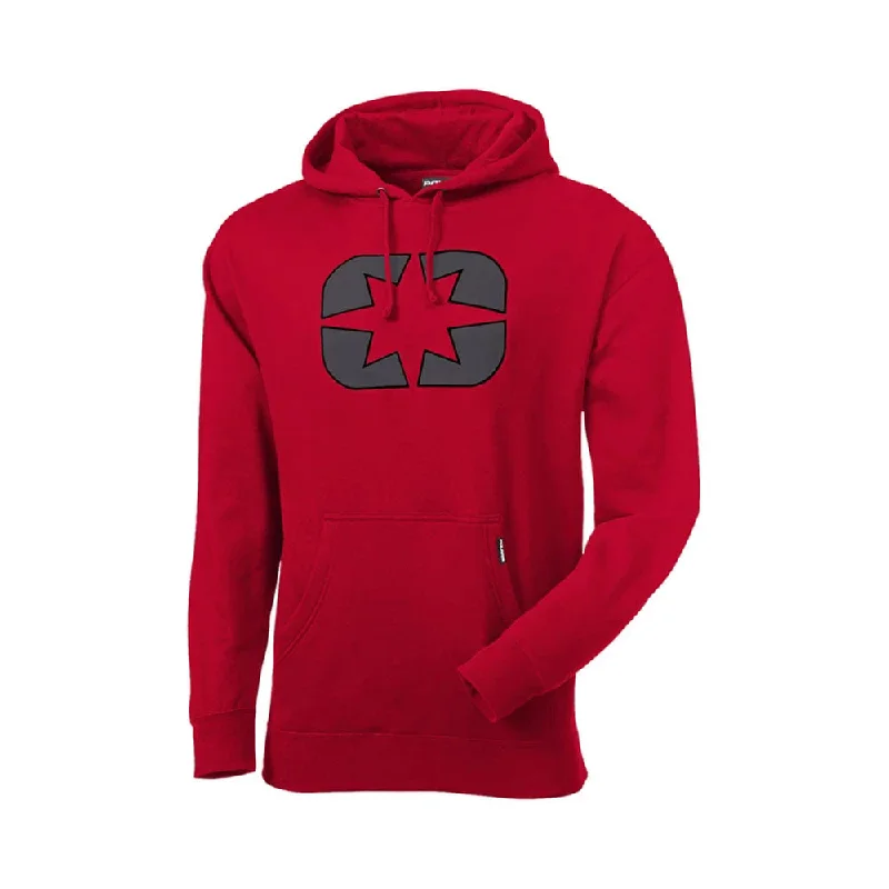 Polaris  Men's Icon Hoodie Soft Comfortable Fit Warm Cotton Fabric Blend Red