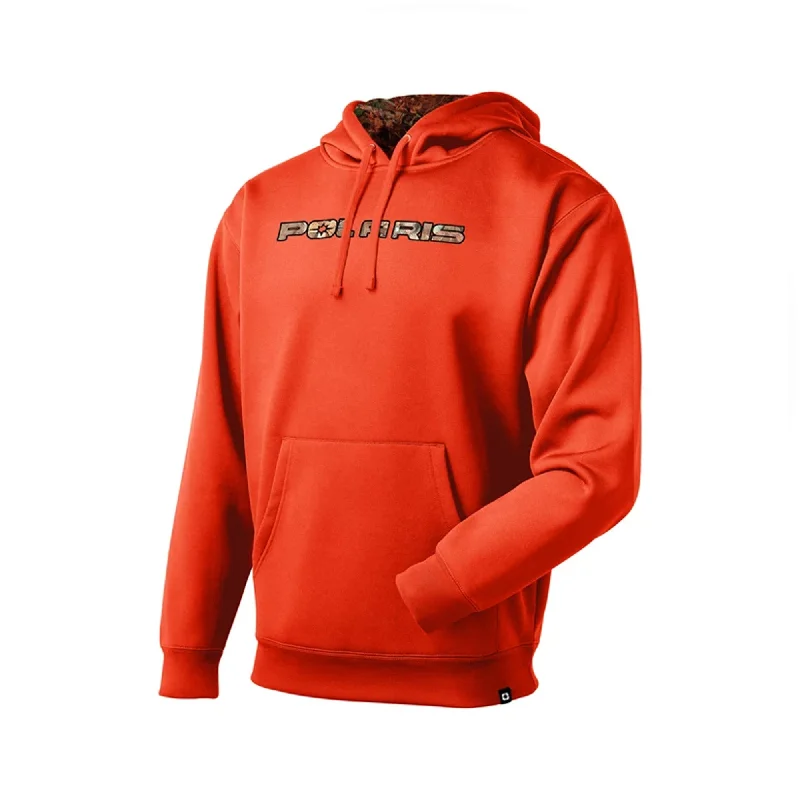 Polaris  Men's Pursuit Hoodie Soft Comfortable Fit Warm Fabric Blend Orange