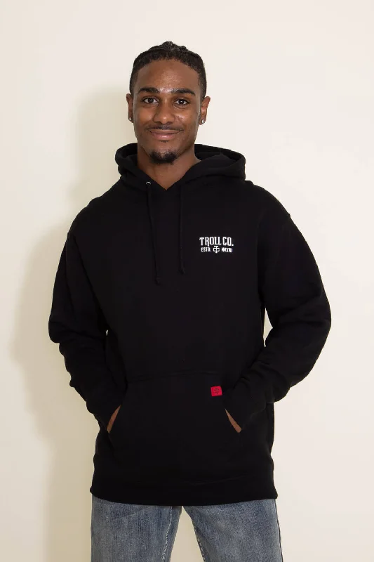 Troll Co. Pay Me Hoodie for Men in Black | TC0684-BLACK