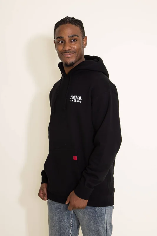 Troll Co. Pay Me Hoodie for Men in Black | TC0684-BLACK