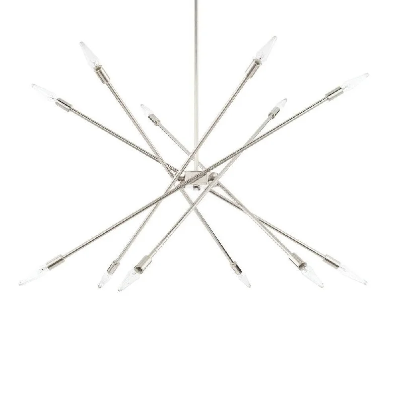 Rustic Wood Chandeliers for Country - Style HousesRustic Wood Chandeliers for Country - Style Houses12-light Polished Nickel Chandelier