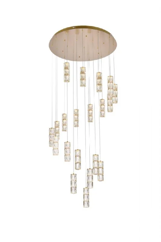 Chandeliers with Metal Frames in Gold FinishChandeliers with Metal Frames in Gold Finish3500D38G