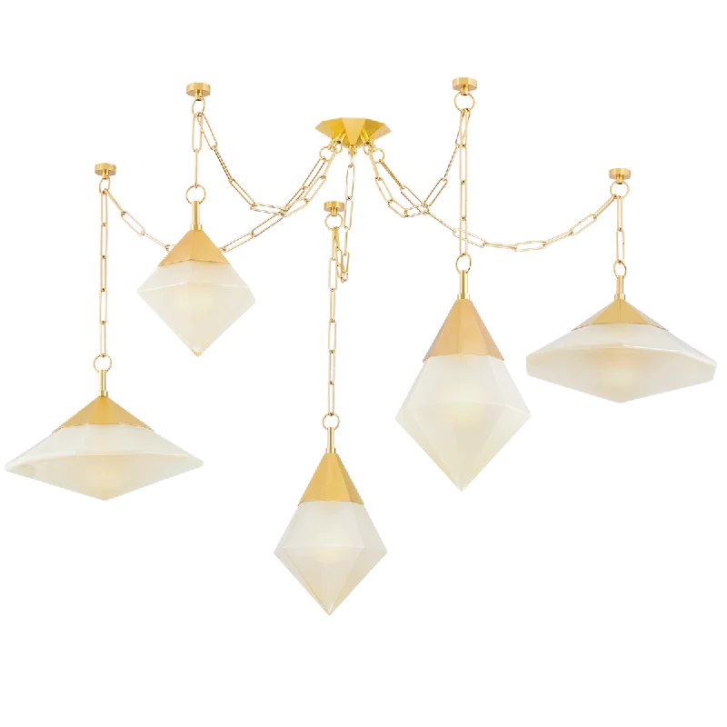 Chandeliers with Metal Frames in Copper FinishChandeliers with Metal Frames in Copper FinishAngelique Chandelier