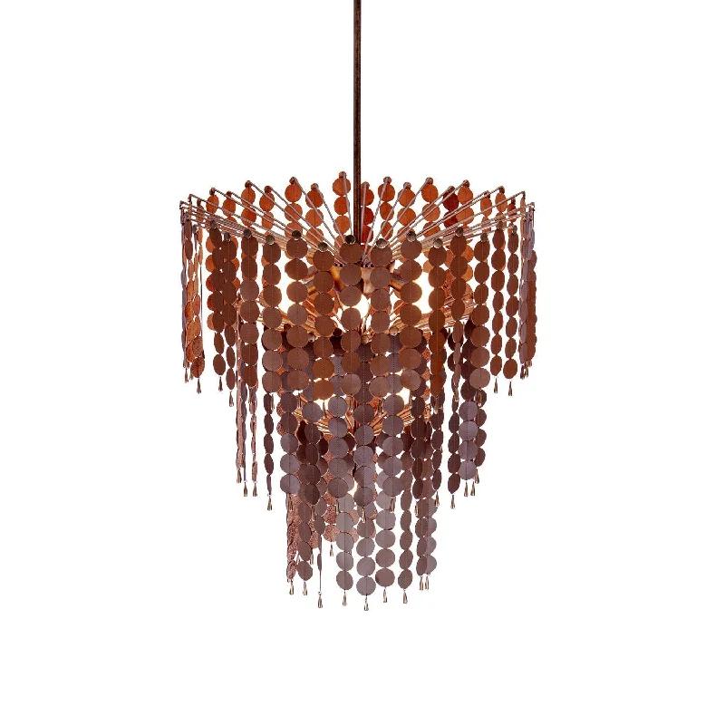 French Country Chandeliers with a Romantic AuraFrench Country Chandeliers with a Romantic AuraPelt Leather 3 Tier Chandelier