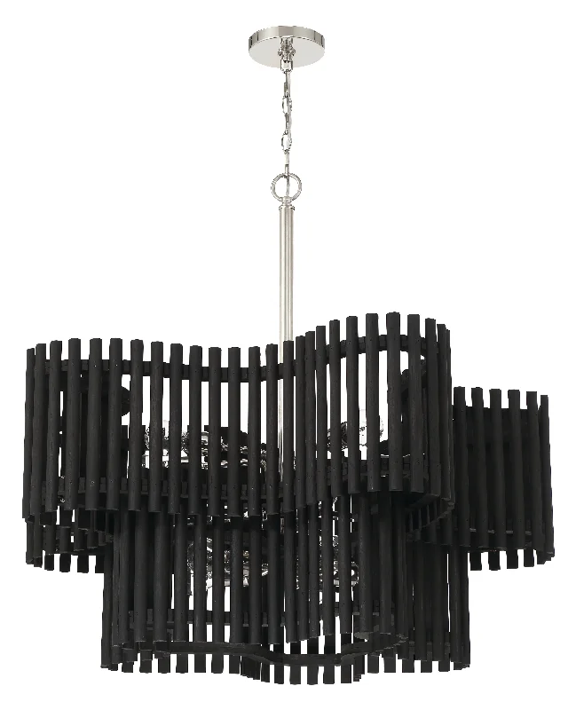 Minimalist Chandeliers for Sleek and Simple InteriorsMinimalist Chandeliers for Sleek and Simple InteriorsFreeform 10 Light Chandelier in Polished Nickel/Black Walnut Minimalist Chandeliers for Sleek and Simple InteriorsMinimalist Chandeliers for Sleek and Simple InteriorsFreeform 10 Light Chandelier in Polished Nickel/Black Walnut
