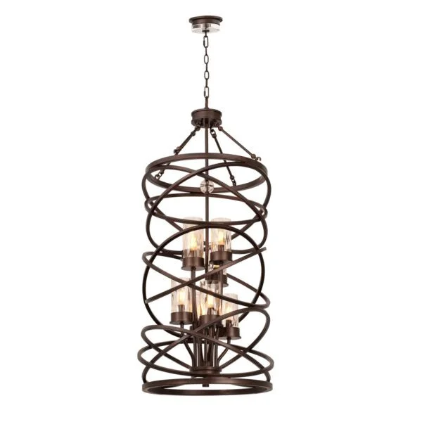 Chandeliers with Murano Glass for a High - End Artistic TouchChandeliers with Murano Glass for a High - End Artistic TouchEternity 8 Light Foyer