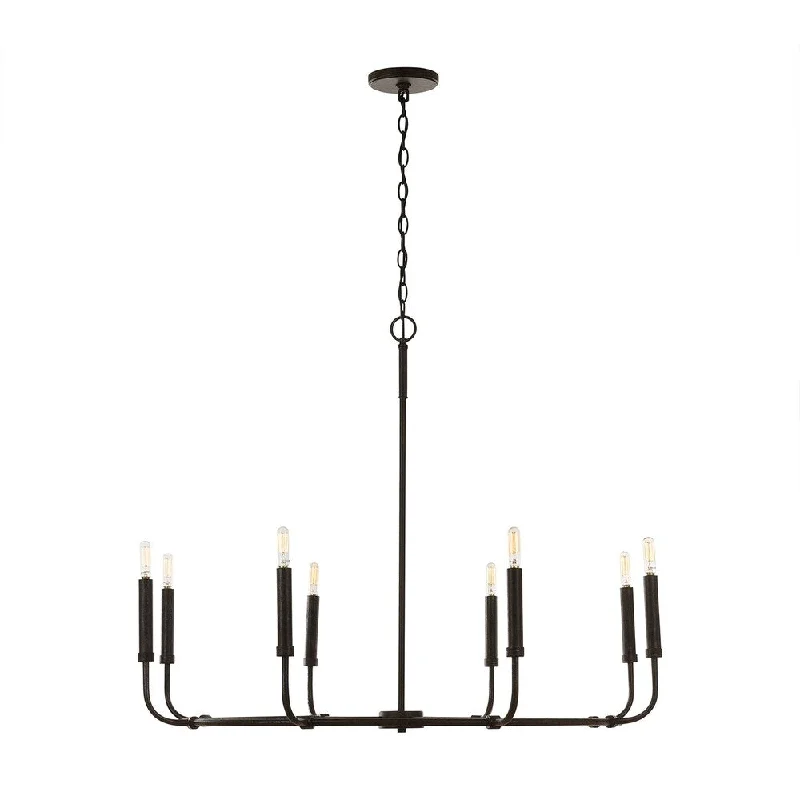 Chandeliers with Candle - Style Bulbs for a Classic AestheticChandeliers with Candle - Style Bulbs for a Classic Aesthetic8-light Mineral Brown Chandelier