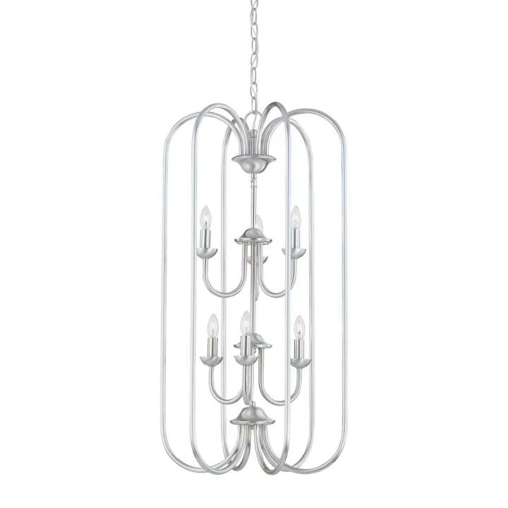 Chandeliers with Candle - Style Bulbs for a Classic AestheticChandeliers with Candle - Style Bulbs for a Classic AestheticBella 6-Light Chandelier in Brushed Nickel