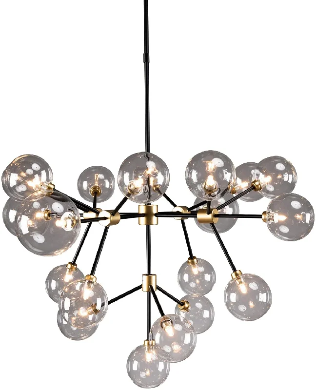 Chandeliers with Colored Glass for a Splash of ColorChandeliers with Colored Glass for a Splash of ColorBenzara 20 Light Two Tone Glass and Metal Chandelier, Black and Gold Chandeliers with Colored Glass for a Splash of ColorChandeliers with Colored Glass for a Splash of ColorBenzara 20 Light Two Tone Glass and Metal Chandelier, Black and Gold