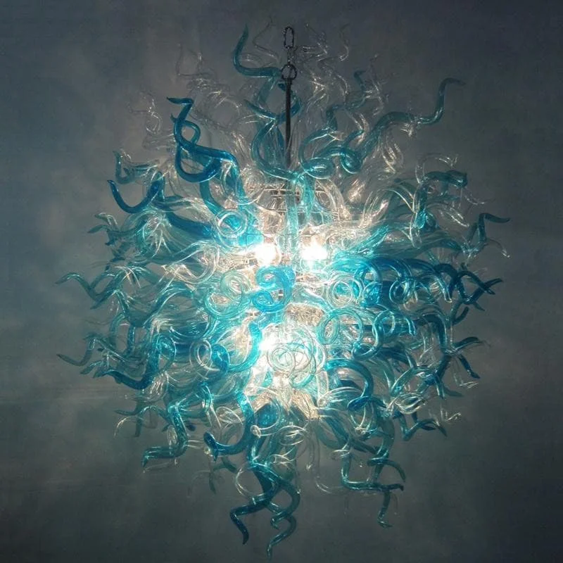 Chandeliers with Murano Glass for a High - End Artistic TouchChandeliers with Murano Glass for a High - End Artistic TouchBlown Glass Chandelier Blue And Clear Chihuly Style Chandeliers with Murano Glass for a High - End Artistic TouchChandeliers with Murano Glass for a High - End Artistic TouchBlown Glass Chandelier Blue And Clear Chihuly Style