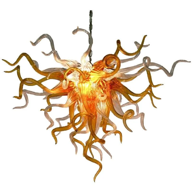 Ceiling - Mounted Chandeliers for Standard CeilingsCeiling - Mounted Chandeliers for Standard CeilingsModern Chihuly Style Blown Glass Chandelier Amber Golden Home Decor Ceiling - Mounted Chandeliers for Standard CeilingsCeiling - Mounted Chandeliers for Standard CeilingsModern Chihuly Style Blown Glass Chandelier Amber Golden Home Decor