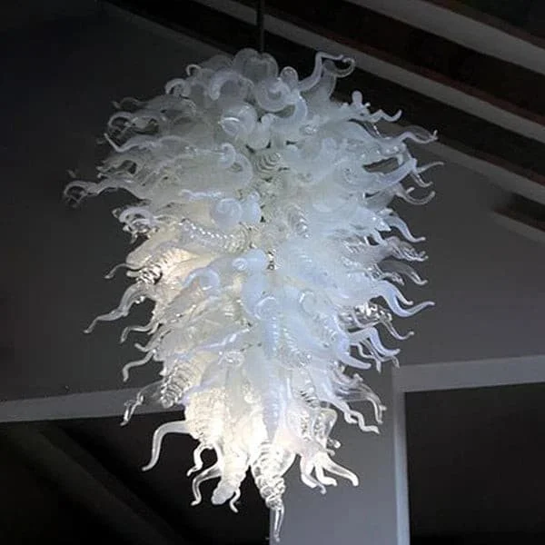 Chandeliers with Clear Crystal for a Sparkling EffectChandeliers with Clear Crystal for a Sparkling EffectIcy Fantasy Blown Glass Chandelier Chihuly Style Crystal Glass Lighting