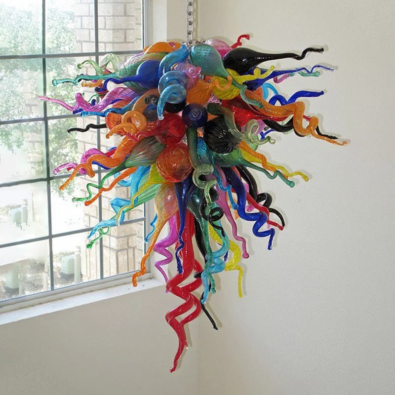 Chandeliers for Dining Rooms to Set the Mood for MealsChandeliers for Dining Rooms to Set the Mood for MealsBlown Glass Chandelier Multi Colored Chihuly Style