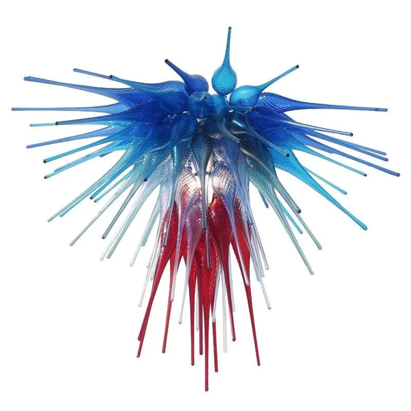 Chandeliers for High Ceilings to Fill Vertical SpaceChandeliers for High Ceilings to Fill Vertical SpaceBlown Glass Chandelier Blue And Red And Clear Chihuly Style Chandeliers for High Ceilings to Fill Vertical SpaceChandeliers for High Ceilings to Fill Vertical SpaceBlown Glass Chandelier Blue And Red And Clear Chihuly Style