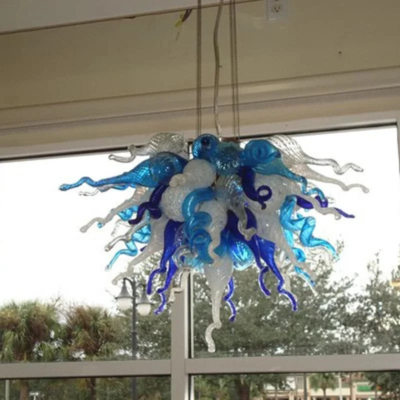Chandeliers with Metal Frames in Black FinishChandeliers with Metal Frames in Black FinishBlown Glass Chandelier Blue And White Chihuly Style Chandeliers with Metal Frames in Black FinishChandeliers with Metal Frames in Black FinishBlown Glass Chandelier Blue And White Chihuly Style