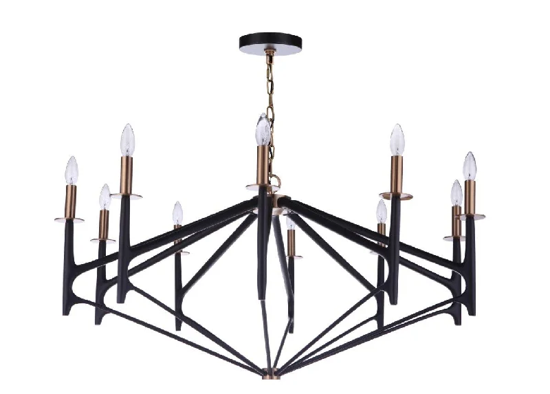 Chandeliers for High Ceilings to Fill Vertical SpaceChandeliers for High Ceilings to Fill Vertical SpaceCraftmade The Reserve 55510-FBSB Chandelier Light - Flat Black/Painted Nickel