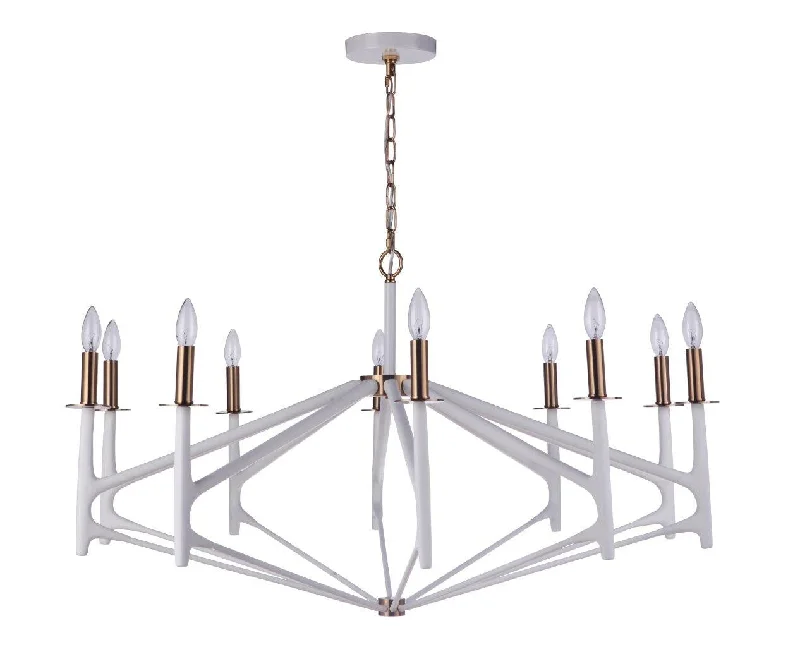 Chandeliers with Sputnik - Style Design for a Futuristic VibeChandeliers with Sputnik - Style Design for a Futuristic VibeCraftmade The Reserve 55510-MWWSB Chandelier Light - Matte White/Satin Brass