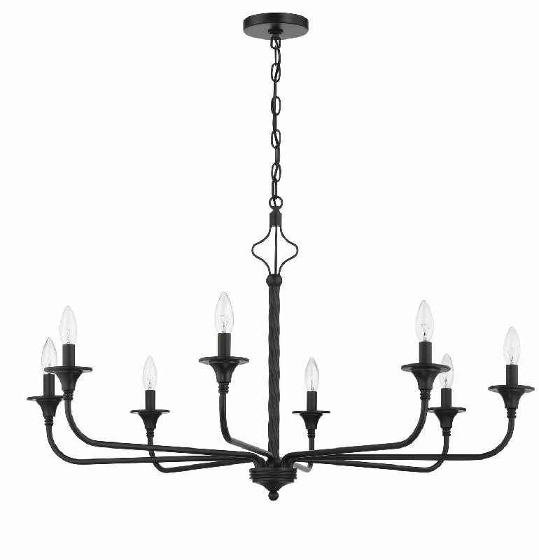 Victorian - Inspired Chandeliers with Ornate DetailsVictorian - Inspired Chandeliers with Ornate DetailsCraftmade Jolenne 57028-FB Chandelier Light - Flat Black Victorian - Inspired Chandeliers with Ornate DetailsVictorian - Inspired Chandeliers with Ornate DetailsCraftmade Jolenne 57028-FB Chandelier Light - Flat Black