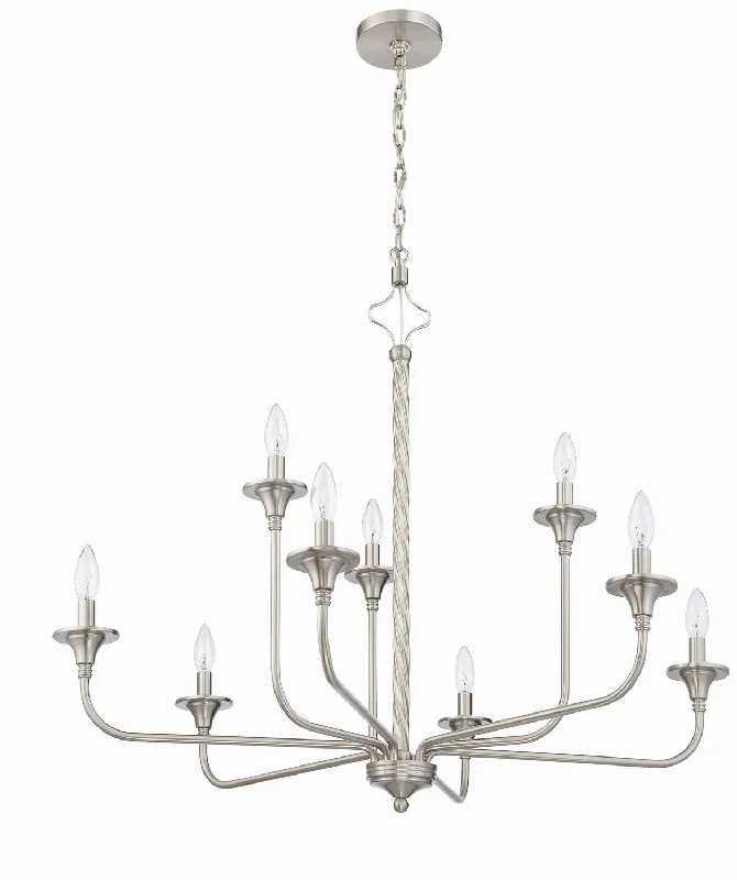 Chandeliers with Candle - Style Bulbs for a Classic AestheticChandeliers with Candle - Style Bulbs for a Classic AestheticCraftmade Jolenne 57029-BNK Chandelier Light - Brushed Polished Nickel Chandeliers with Candle - Style Bulbs for a Classic AestheticChandeliers with Candle - Style Bulbs for a Classic AestheticCraftmade Jolenne 57029-BNK Chandelier Light - Brushed Polished Nickel