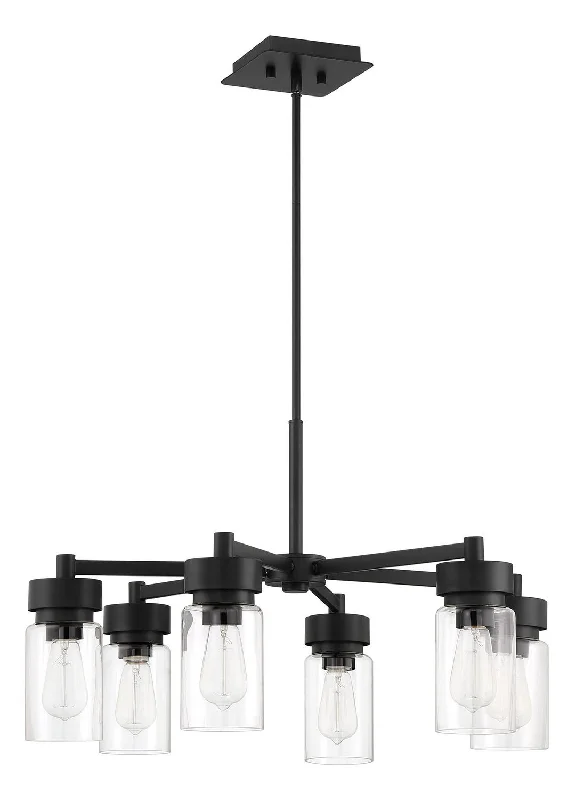 Industrial Iron Chandeliers for Loft - Inspired SpacesIndustrial Iron Chandeliers for Loft - Inspired SpacesCraftmade Bennet 57126-MN Chandelier Light - Midnight