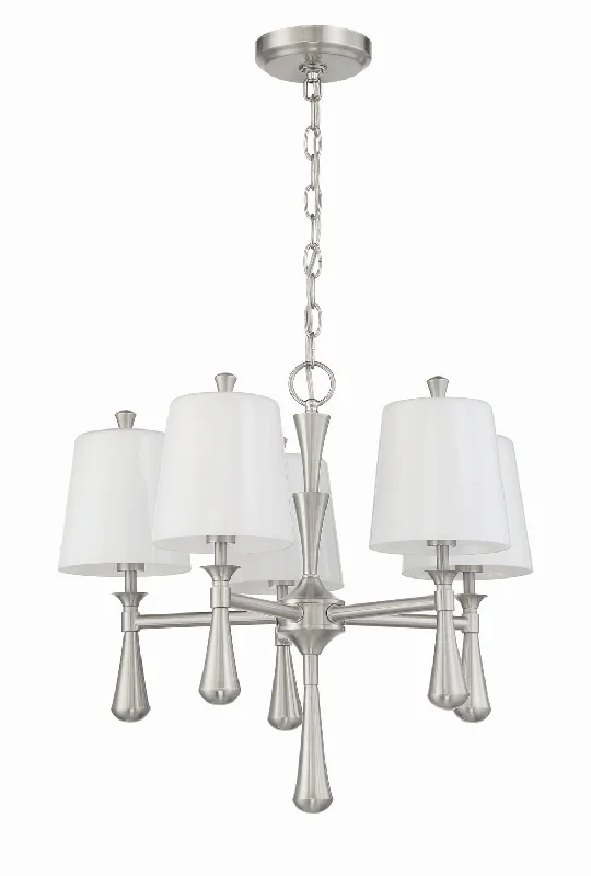 Mini Chandeliers for Adding Charm to Small SpacesMini Chandeliers for Adding Charm to Small SpacesCraftmade Palmer 57425-BNK Chandelier Light - Brushed Polished Nickel