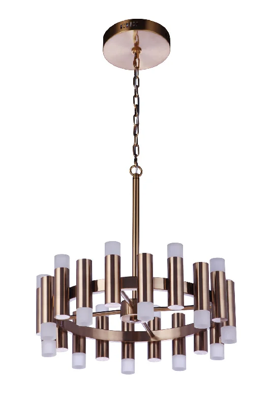 Ceiling - Mounted Chandeliers for Standard CeilingsCeiling - Mounted Chandeliers for Standard CeilingsCraftmade Simple Lux 57520-SB-LED Chandelier Light - Satin Brass