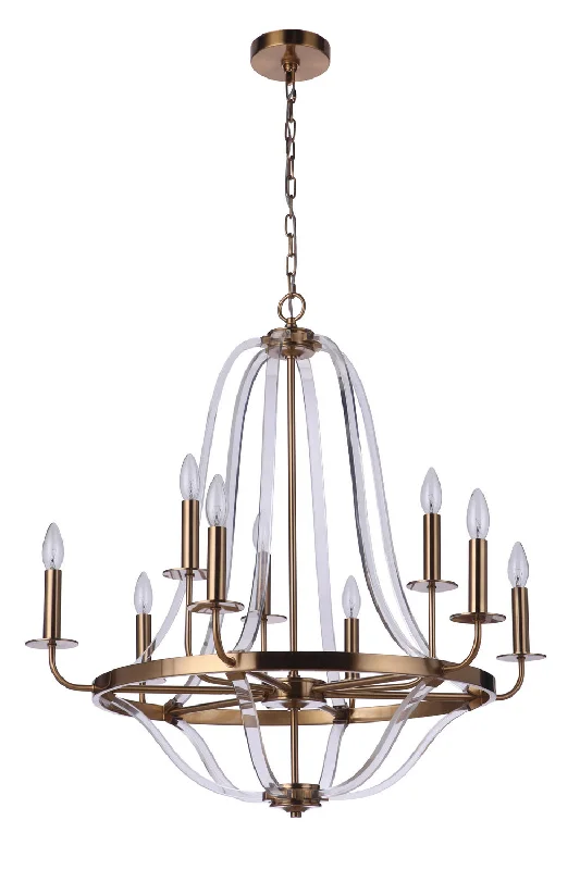 Bohemian - Style Beaded Chandeliers for Eclectic DecorBohemian - Style Beaded Chandeliers for Eclectic DecorCraftmade Graclyn 57729-SB Chandelier Light - Satin Brass