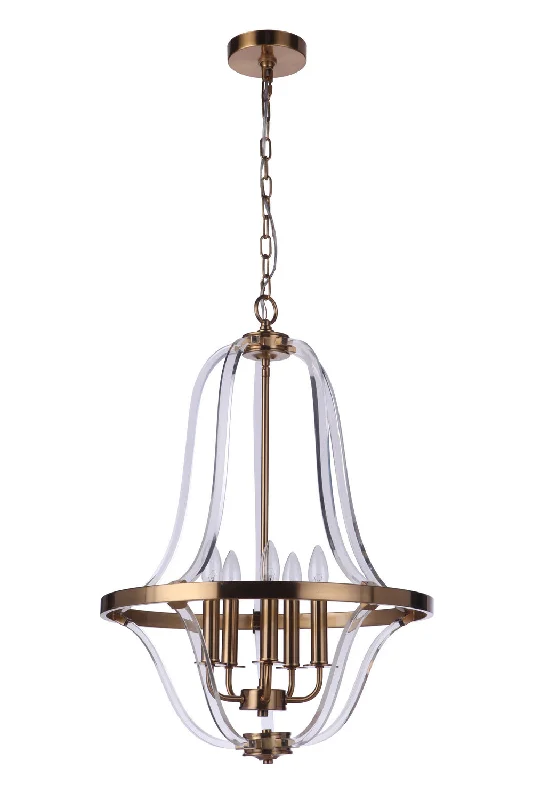 Chandeliers with Multiple Lights for Maximum IlluminationChandeliers with Multiple Lights for Maximum IlluminationCraftmade Graclyn 57735-SB Chandelier Light - Satin Brass